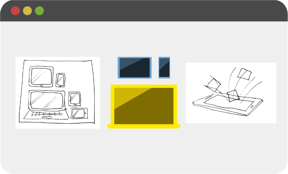 Brouillons illustrations nouvelles technologies