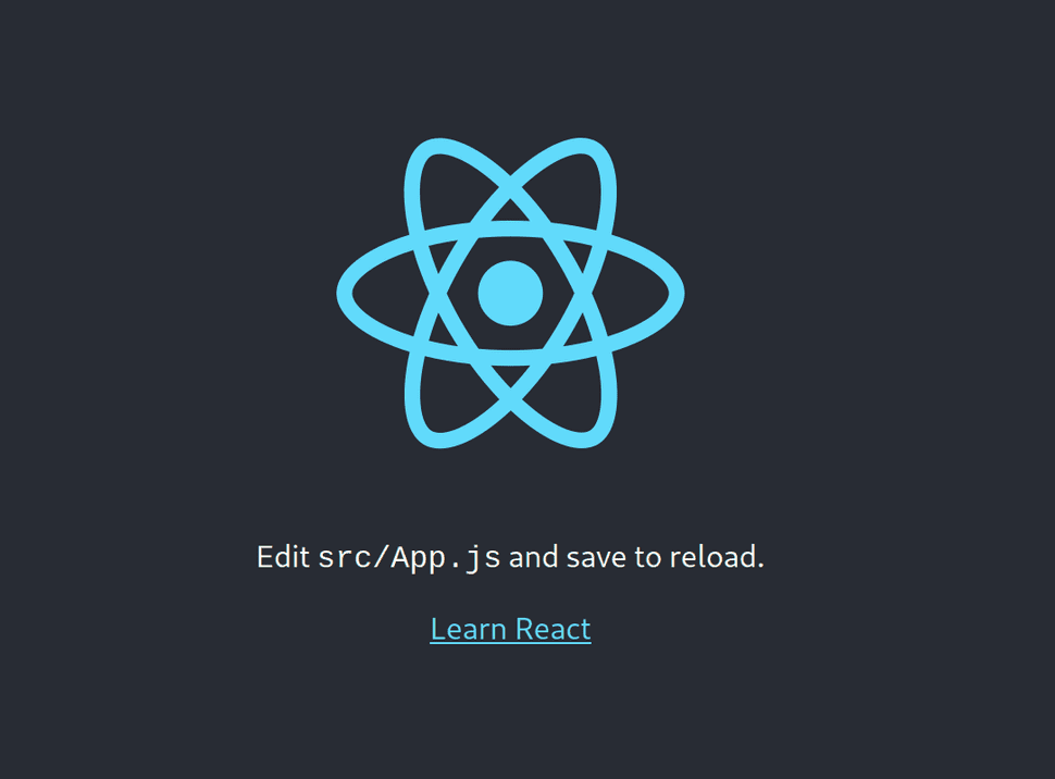React starter page