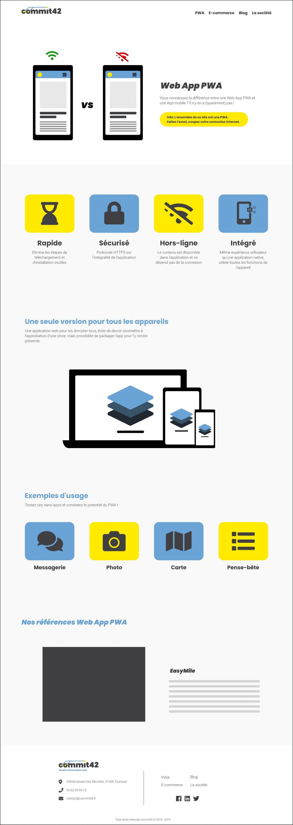 Page PWA nouveau site commit42