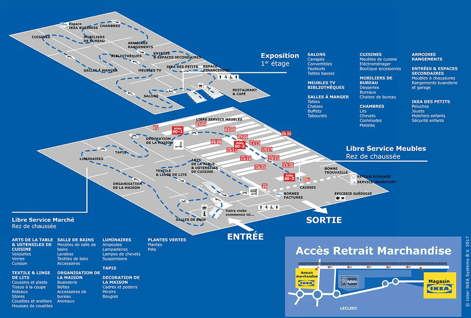 Plan du magasin IKEA Toulouse